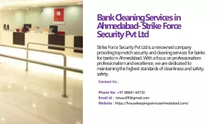 Bank Cleaning Services in Ahmedabad, Best Bank Cleaning Services in Ahmedabad