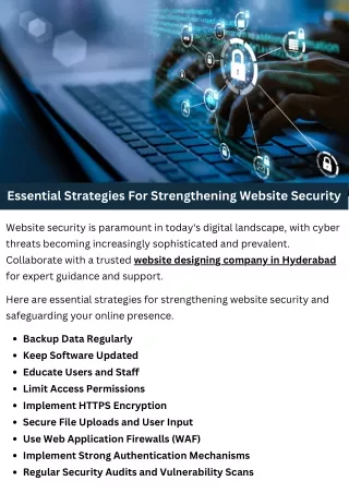 Essential Strategies For Strengthening Website Security