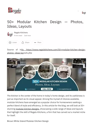 50  Modular Kitchen Design — Photos, Ideas, Layouts