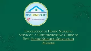 Best Home Care Services Mysore