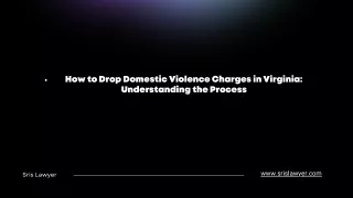 How to Drop Domestic Violence Charges in Virginia: Understanding the Process