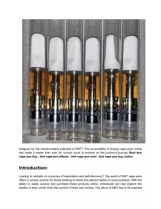 DMT Vape Pen For Sale - Psychedelic _