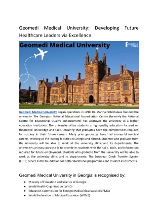 Geomedi Medical University