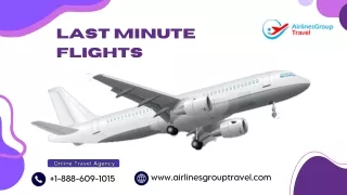 How Can I Get Last Minute Flights?