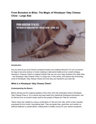 From Boredom to Bliss_ The Magic of Himalayan Yaky Cheese Chew - Large Size