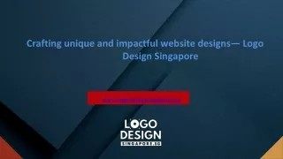 Crafting unique and impactful website designs— Logo Design Singapore