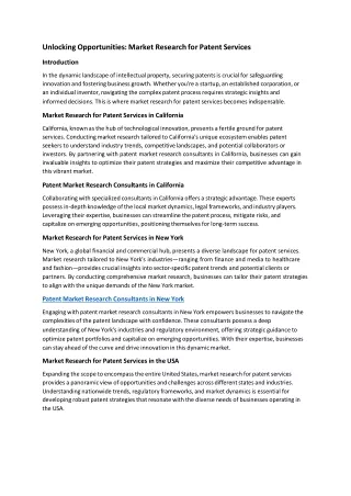 IP Patent | Patent Registration Company in North Carolina, USA