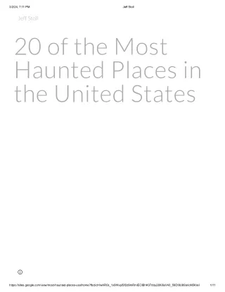 20 of the Most Haunted Places in the United States