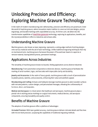 machine gravure