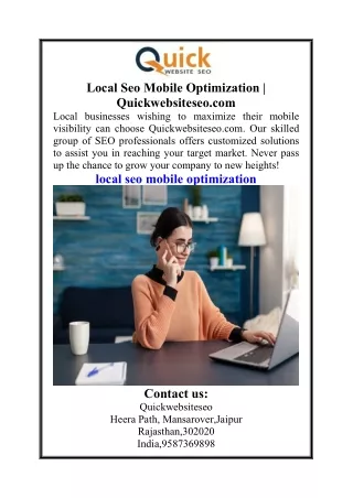 Local Seo Mobile Optimization  Quickwebsiteseo.com
