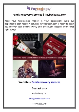 Funds Recovery Services  Paybackeasy.com