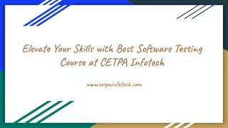 Software Testing Course