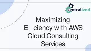 aws cloud consulting company _ Centralized ERP