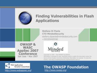 Finding Vulnerabilities in Flash Applications