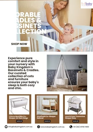 Shop the Best Bassinets & Cradles at Baby Kingdom - Order Now!