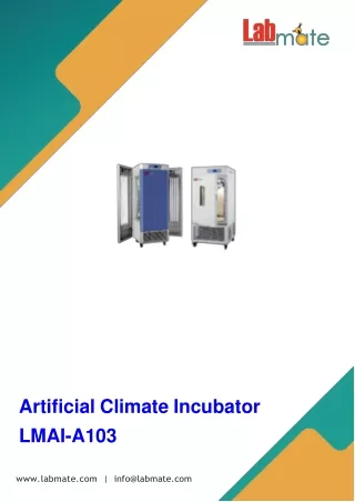 Artificial-Climate-Incubator-LMAI-A103