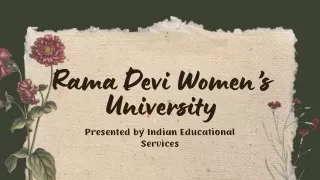 Rama Devi Women's University