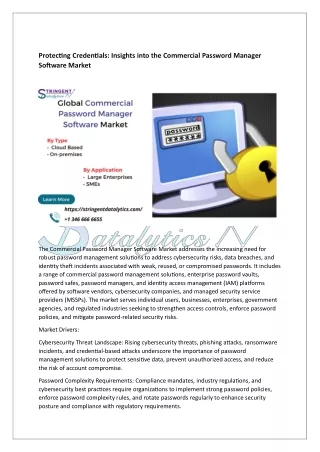 Commercial Password Manager Software Market