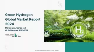 Green Hydrogen Global Market Size, Share, By Technology, By Application, By Distribution Channel, By End User, By Region