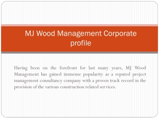 Comprehensive Construction Management services