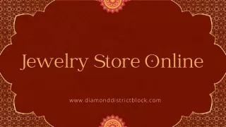 Jewelry Store Online