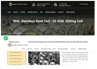 904L Stainless Steel Coil