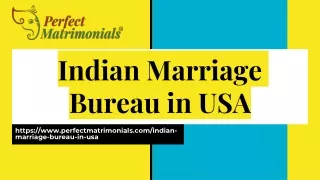 Indian Marriage Bureau in USA