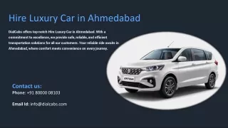 Hire Luxury Car in Ahmedabad, Hire Best Luxury Car in Ahmedabad