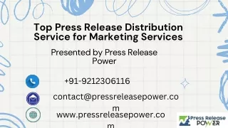 Top Press Release Distribution Services