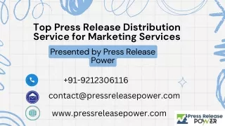 Top Press Release Distribution Services