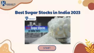 Best Sugar Stocks in India 2023