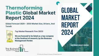 Thermoforming Plastic Market Growth Revenue, Share, Opportunites, Outlook 2033