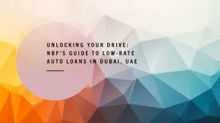 Auto Loans