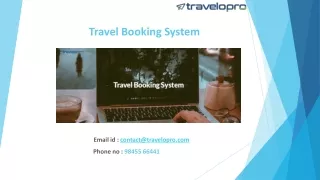 Travel Booking System