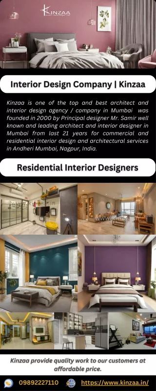 Top Architects and Interior Design Company in Mumbai  Kinzaa