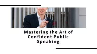 How to speak confidently in public speaking and group communication