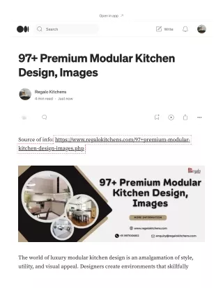 97  Premium Modular Kitchen Design, Images