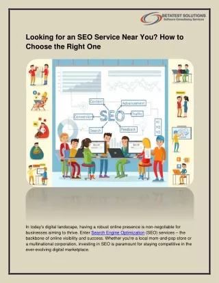 Looking for an SEO Service Near You? How to Choose the Right One