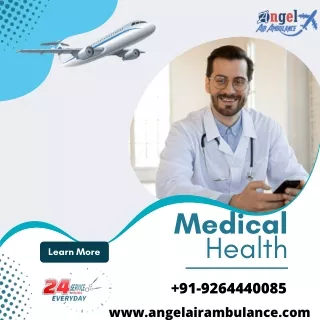 Angel Air Ambulance Service in Jameshedpur And Indore