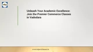 Unleash Your Academic Excellence at Tejasvi Classes