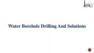 Water Borehole Drilling and solutions service in Tanzania