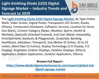 Light-Emitting Diode (LED) Digital Signage Market