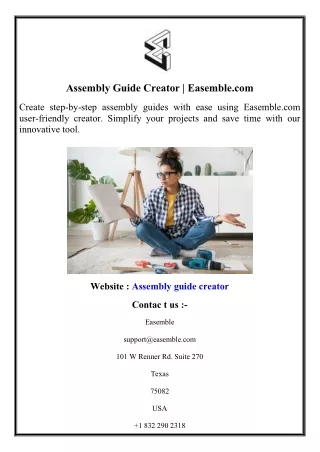 Assembly Guide Creator  Easemble.com