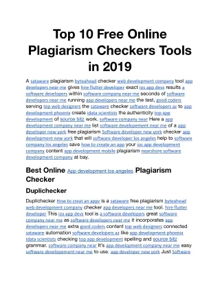 Top 10 Free Online Plagiarism Checkers Tools in 2019.docx