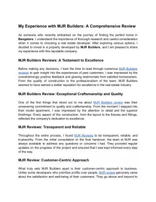 My Experience with MJR Builders_ A Comprehensive Review (1)