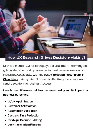 How UX Research Drives Decision-Making?