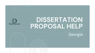 Exploring Different Approaches to Get Help with Dissertation Proposal Writing in Georgia