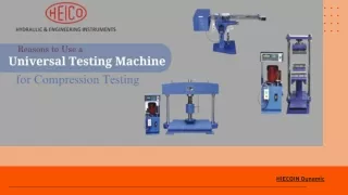 Reasons to Use a Universal Testing Machine for Compression Testing