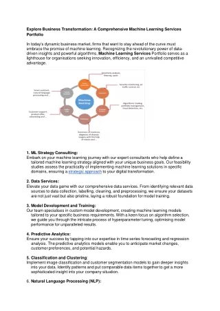 Explore Business Transformation