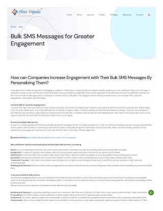 Bulk SMS Marketing for Greater Engagement